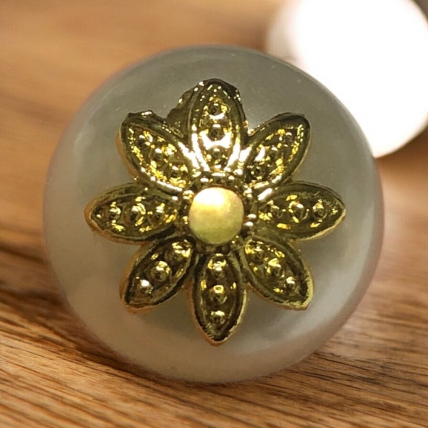 Altın Kaplama Boncuk Kapağı - 10 mm