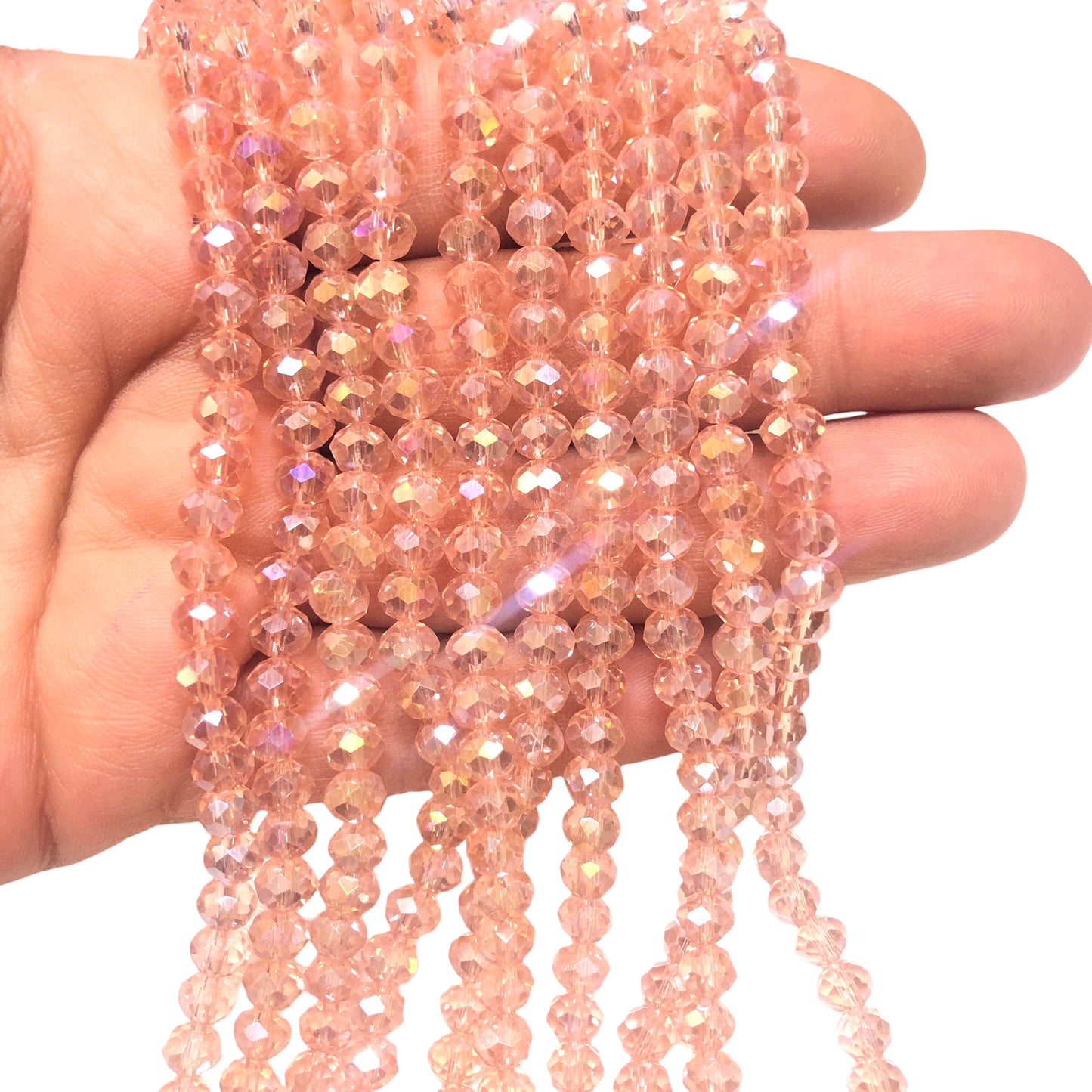 Chinese Crystal 6mm - 36 - Transparent Pink