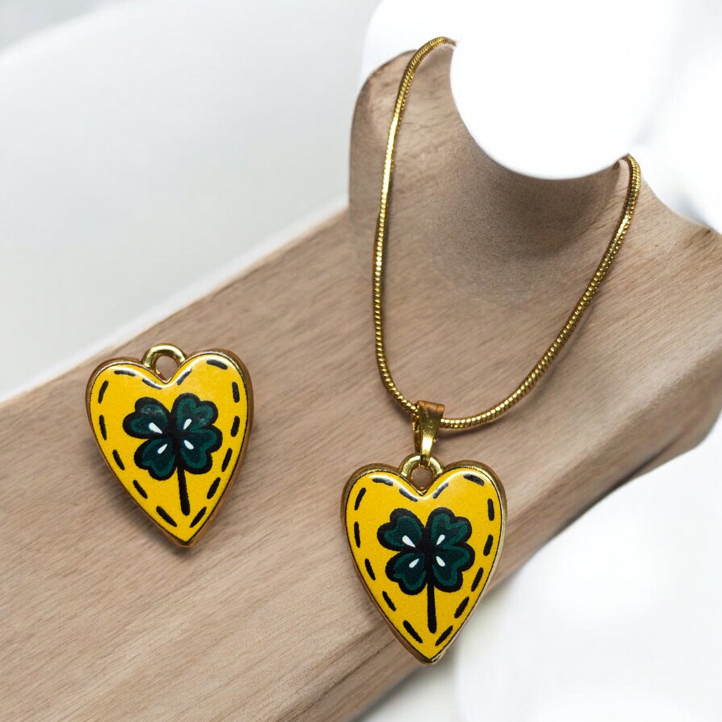 Gold Plated Zircon Stone T Lock -1