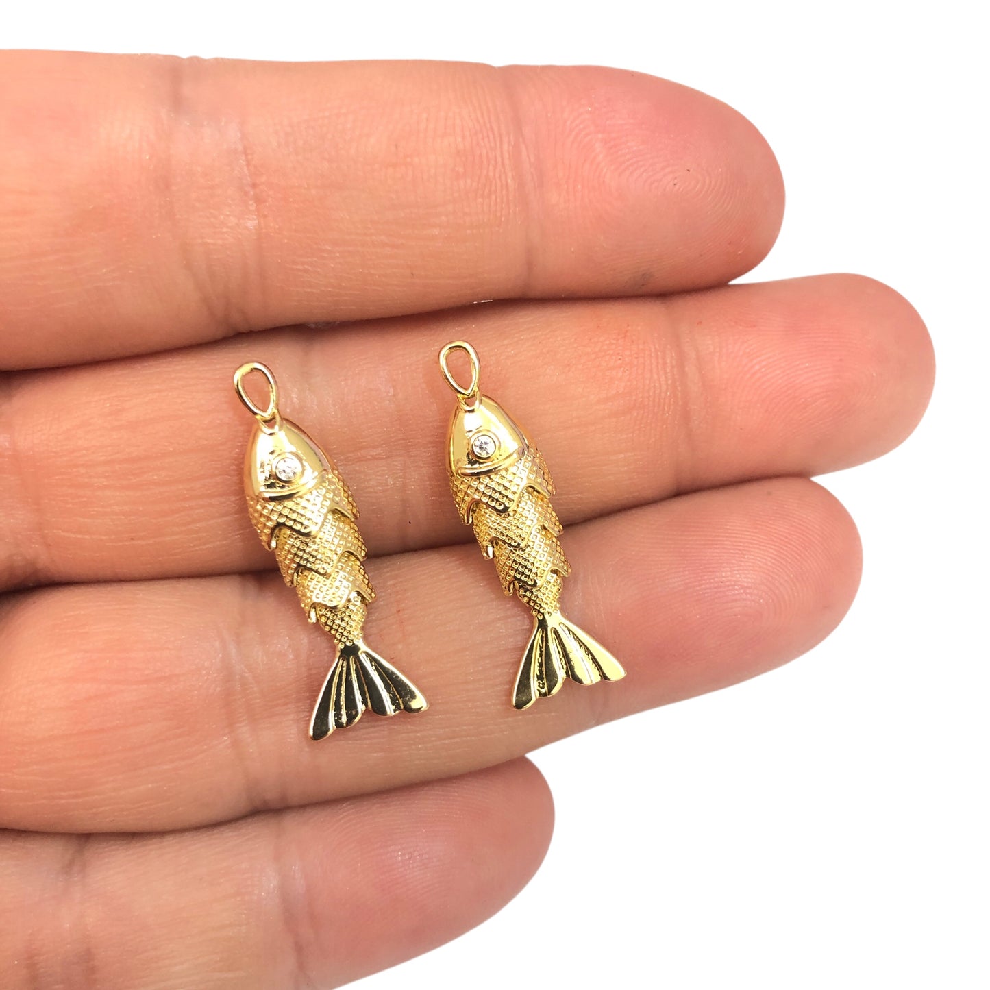 Altın Kaplama Hareketli Balık Küçük Boy