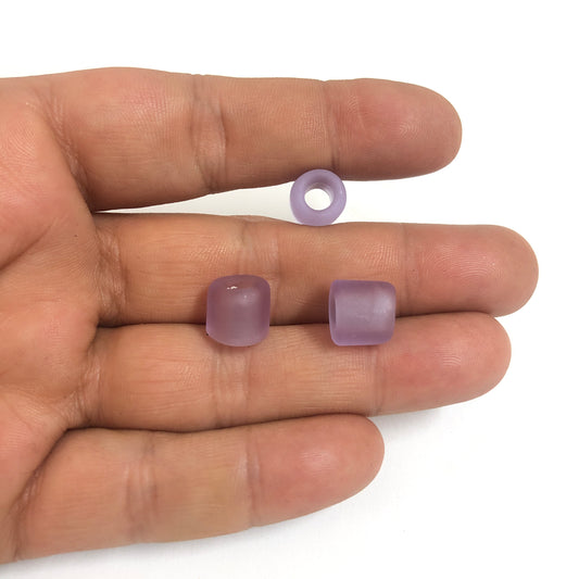 Murano Silindir Buzlu Cam - Lila