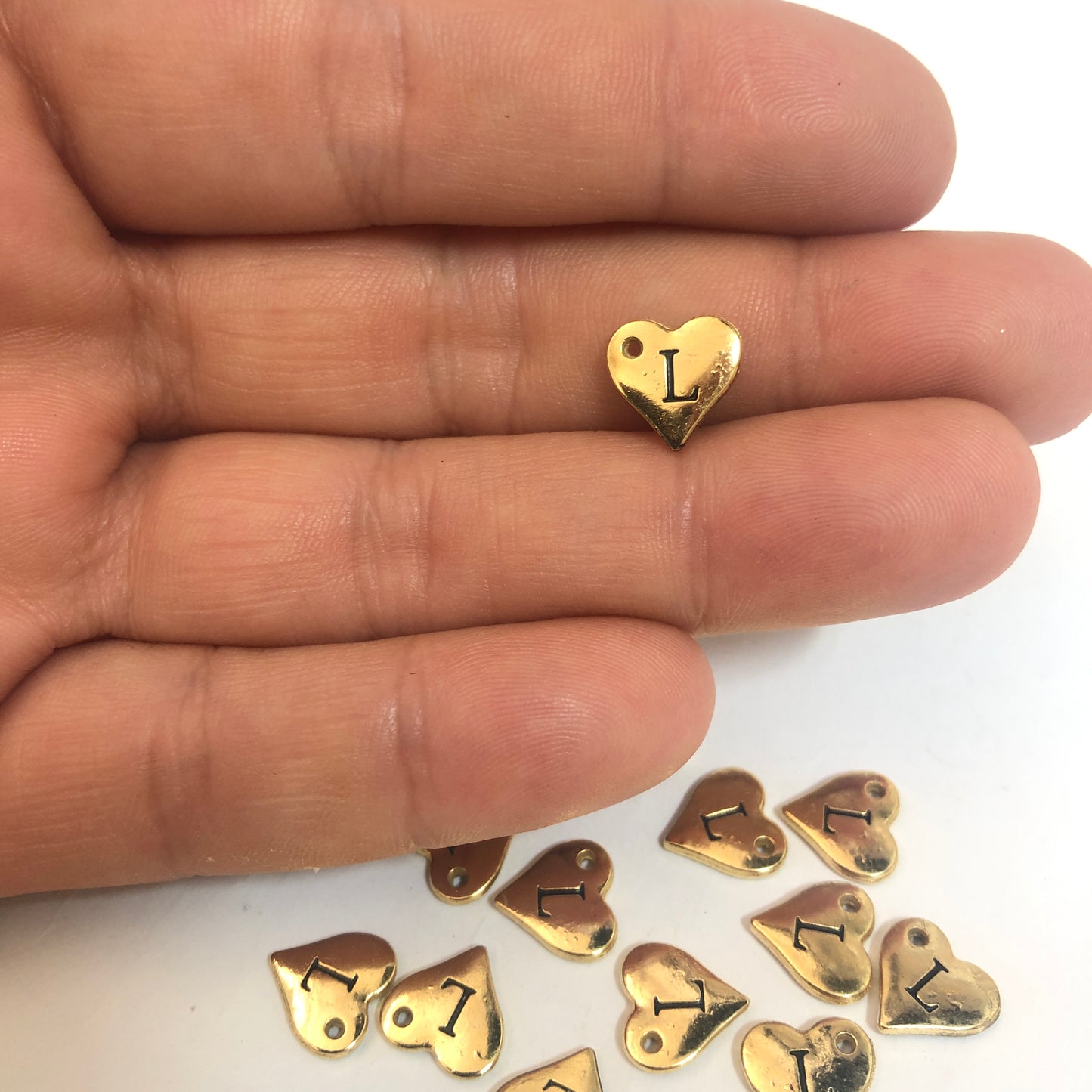 Gold Plated Brass Letter 10mm