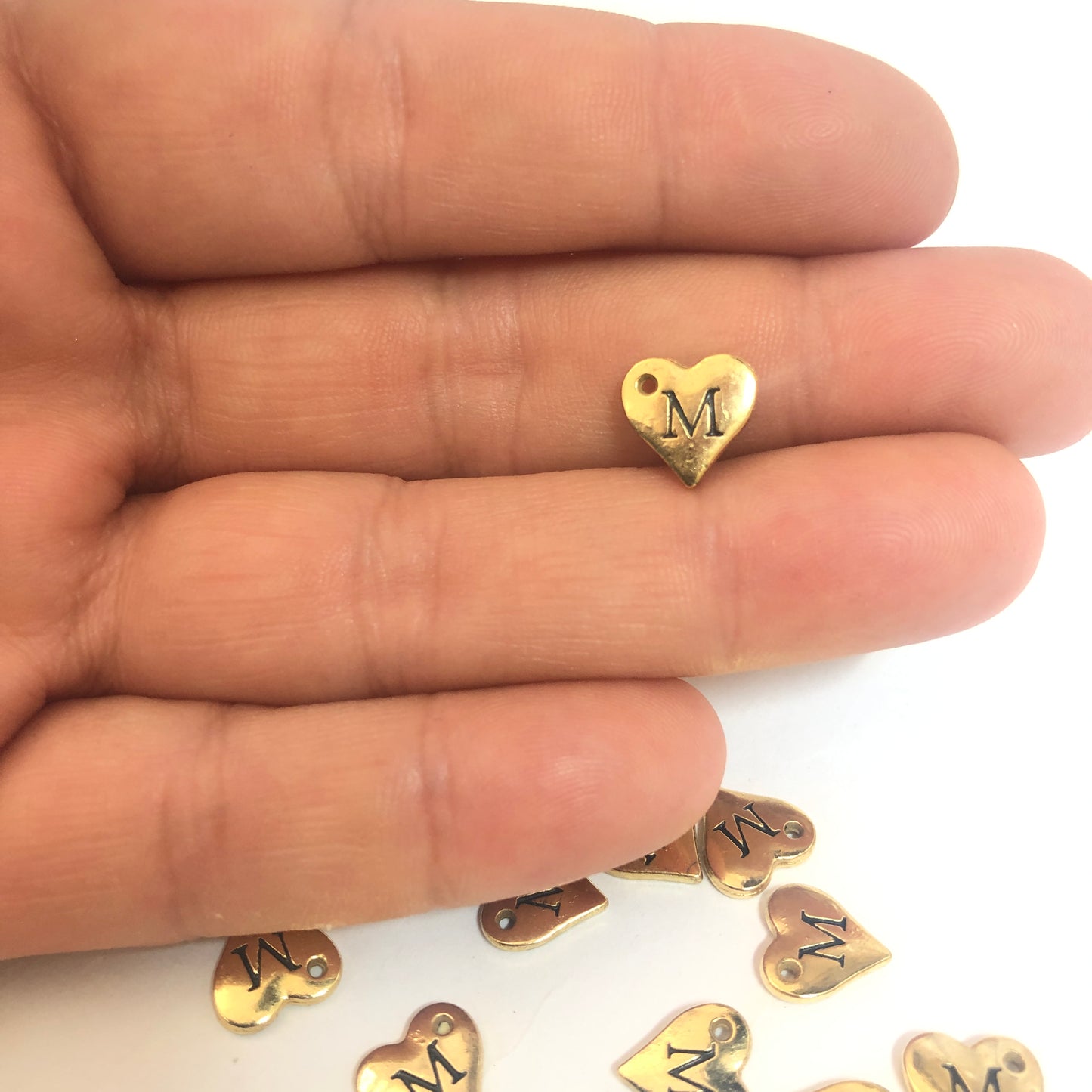 Gold Plated Brass Letter 10mm