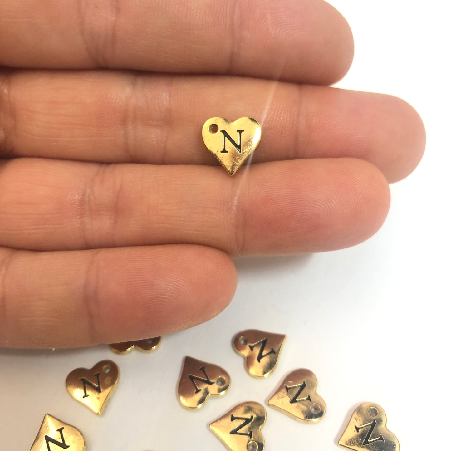 Gold Plated Brass Letter 10mm