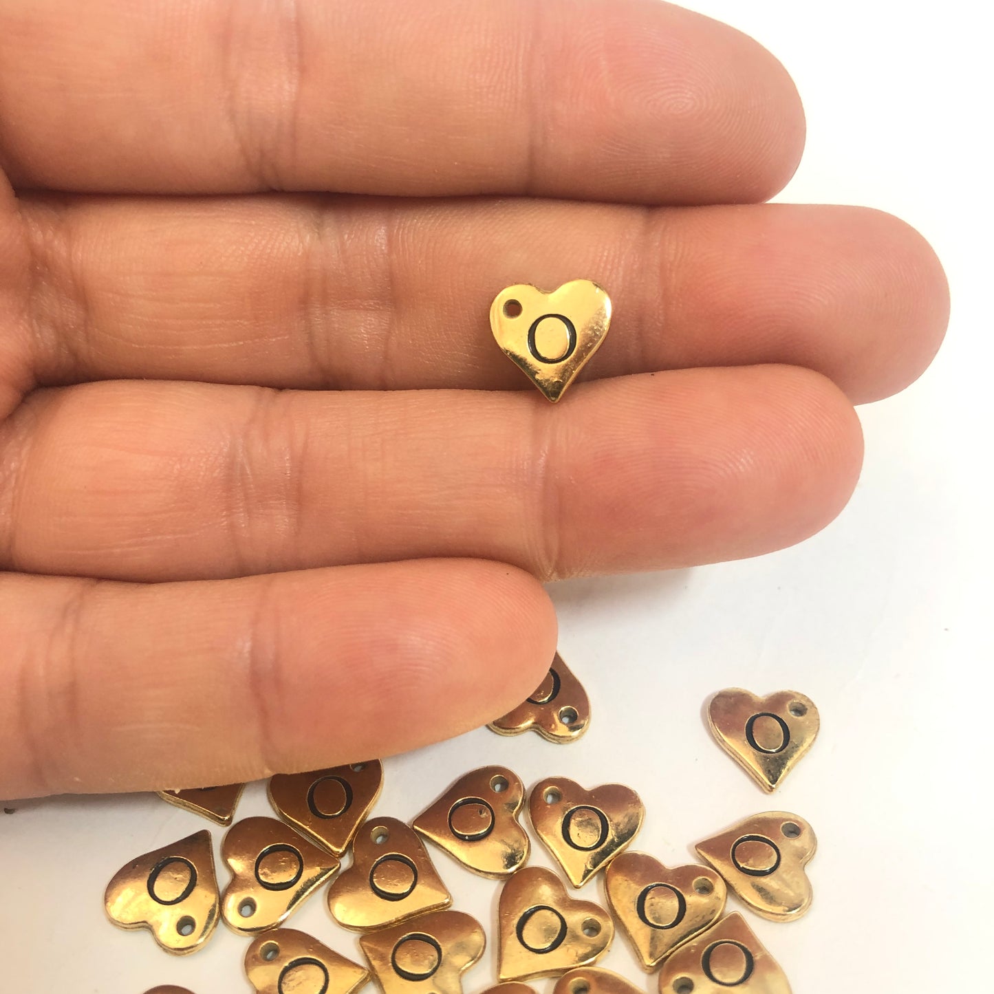 Gold Plated Brass Letter 10mm