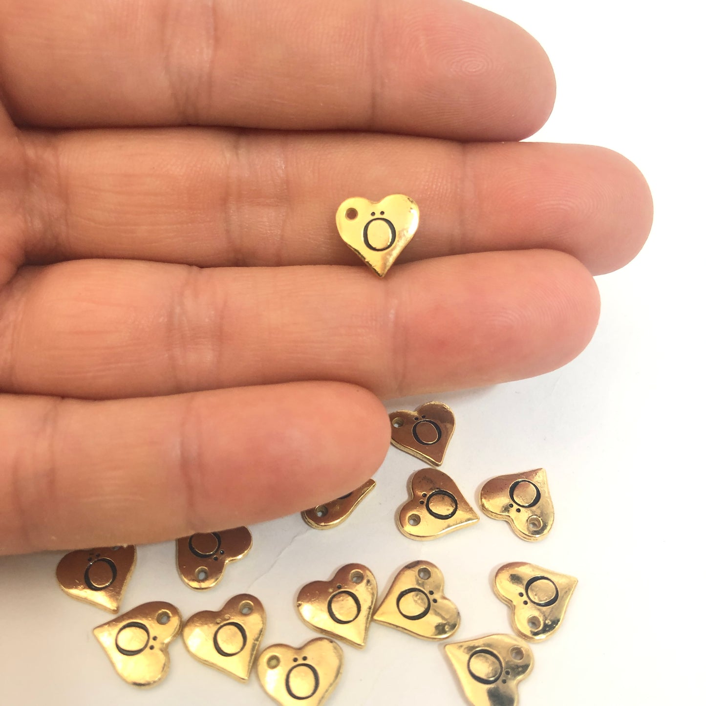 Gold Plated Brass Letter 10mm