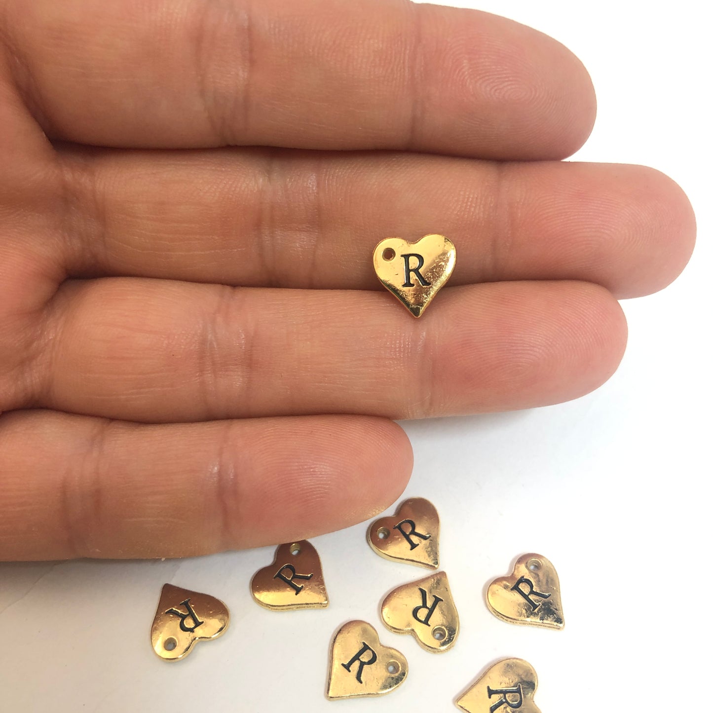 Gold Plated Brass Letter 10mm