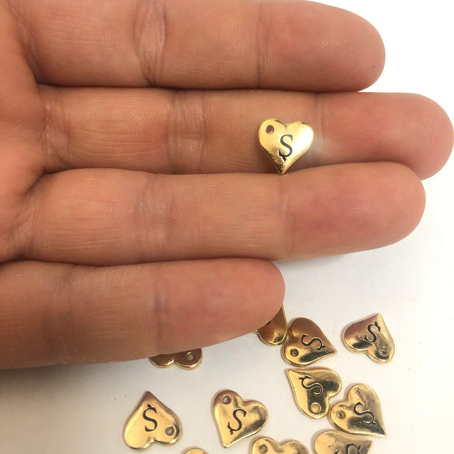 Gold Plated Brass Letter 10mm