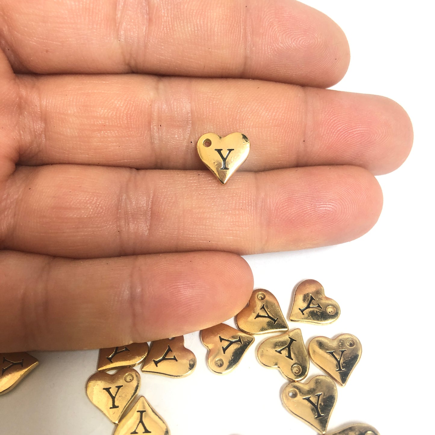 Gold Plated Brass Letter 10mm