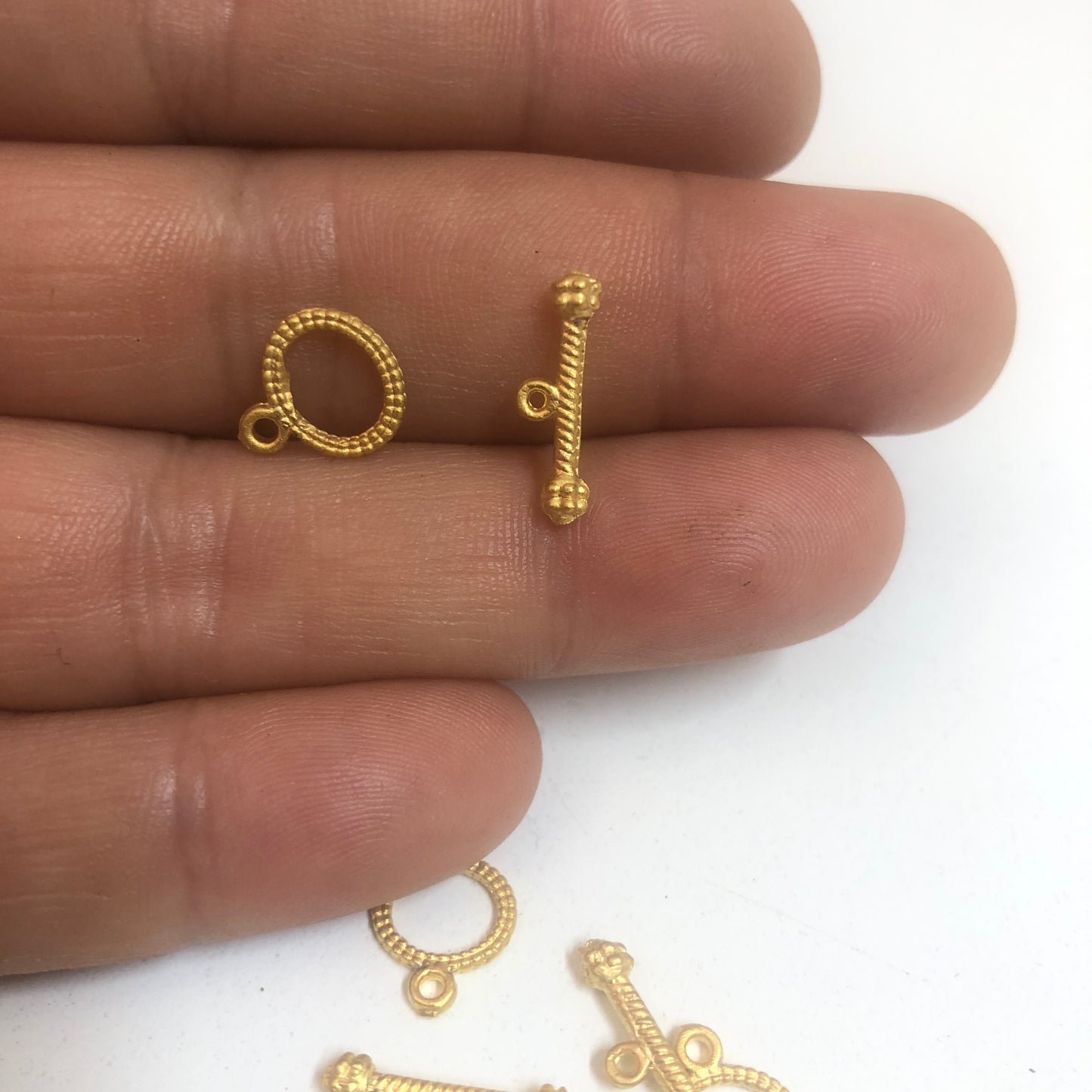 Gold Plated T Lock - Twisted