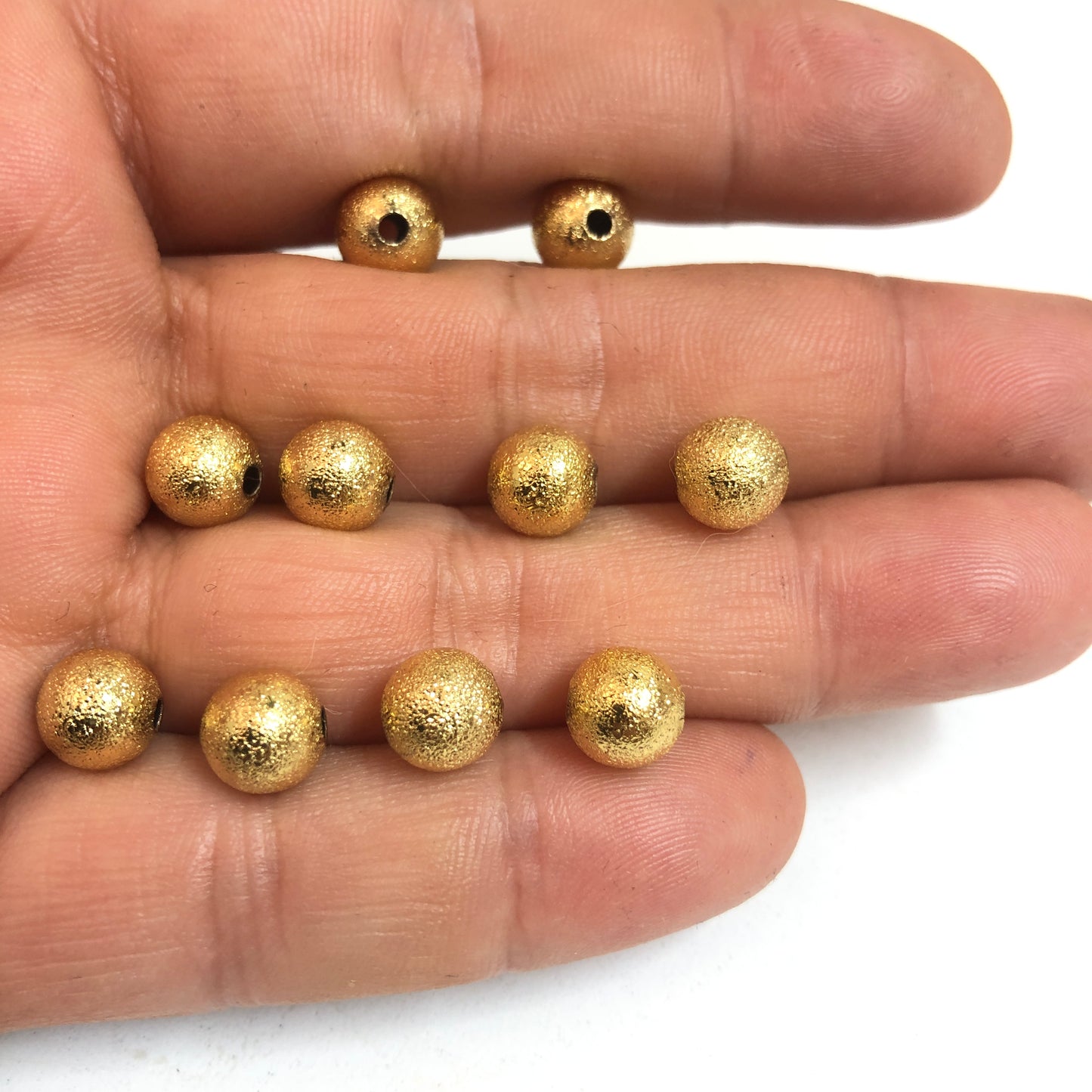 Gold Plated Ball Spacer 8mm