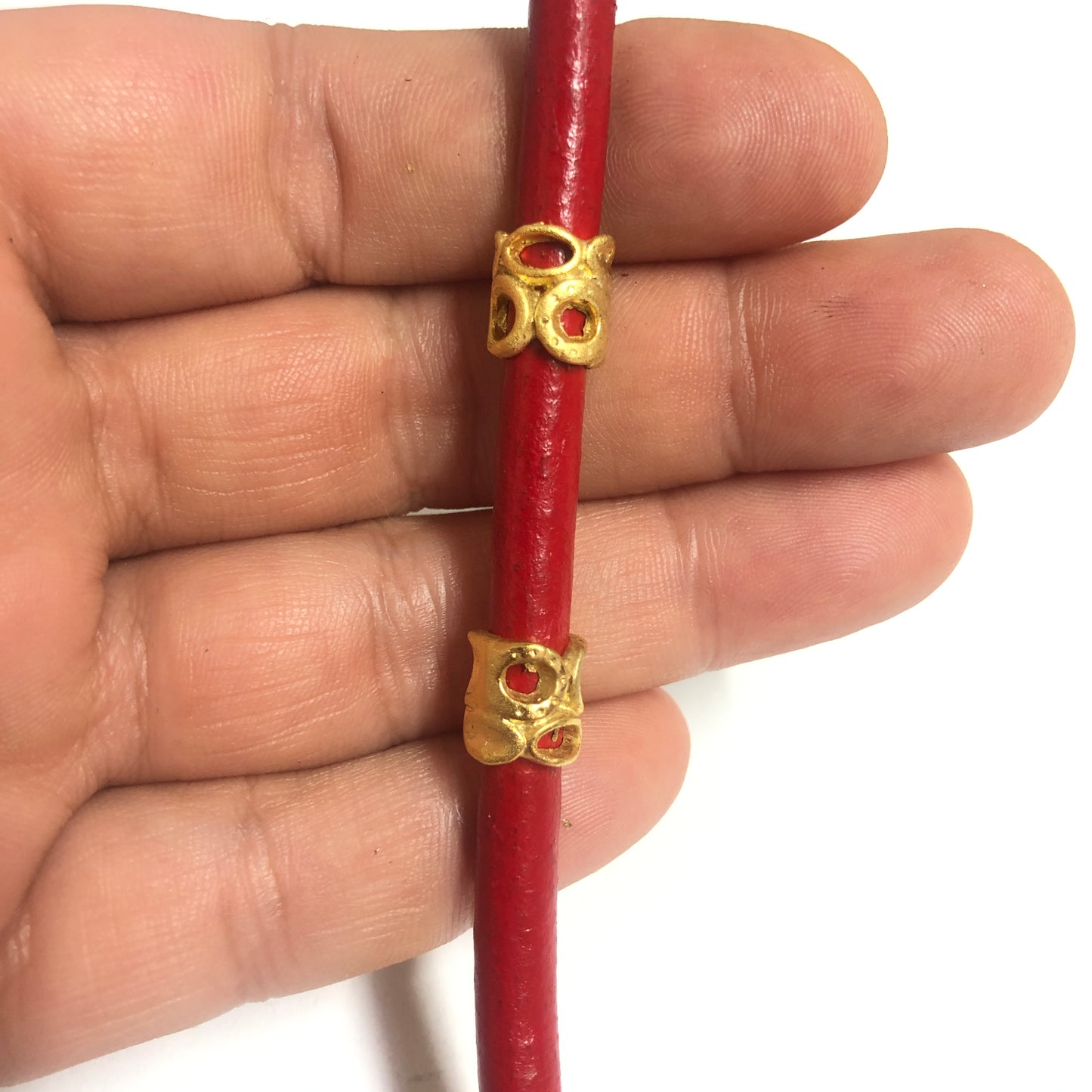 Mat Altın Kaplama Rondel  8mm-0112