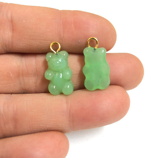 Murano Cam Sallantı Ayıcık Buzlu Mint