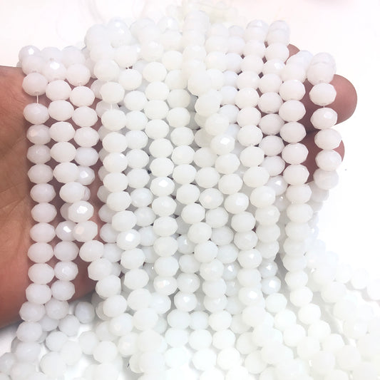 Crystal Bead, Chinese Crystal-8mm-8 (Icy Brilliant White)