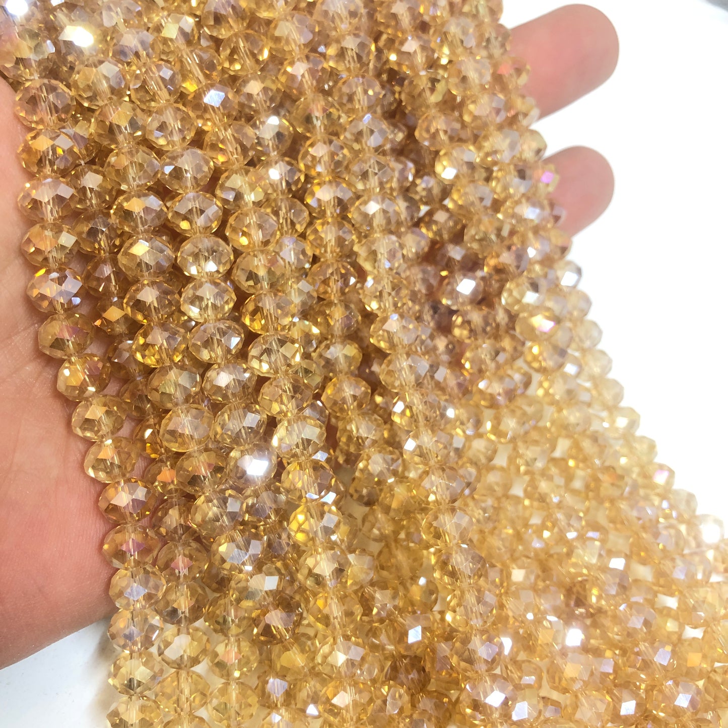 Crystal Beads, Chinese Crystal-8mm-30 Iced Janjan Blue