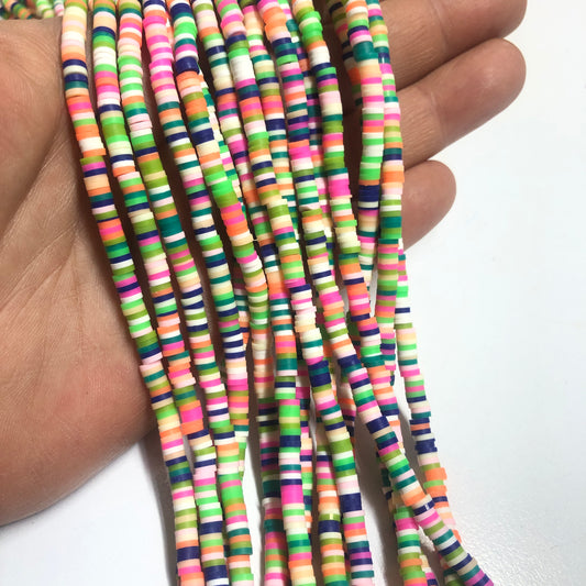 Polymer Clay Fimo 4mm - 24  Yeşil  Mix