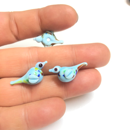 Murano Glass Bird - Green