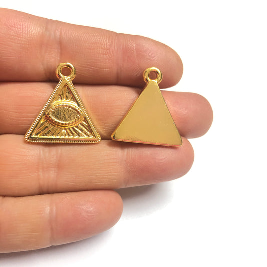 Vergoldetes Emaille-Löwenmedaillon - Weiß