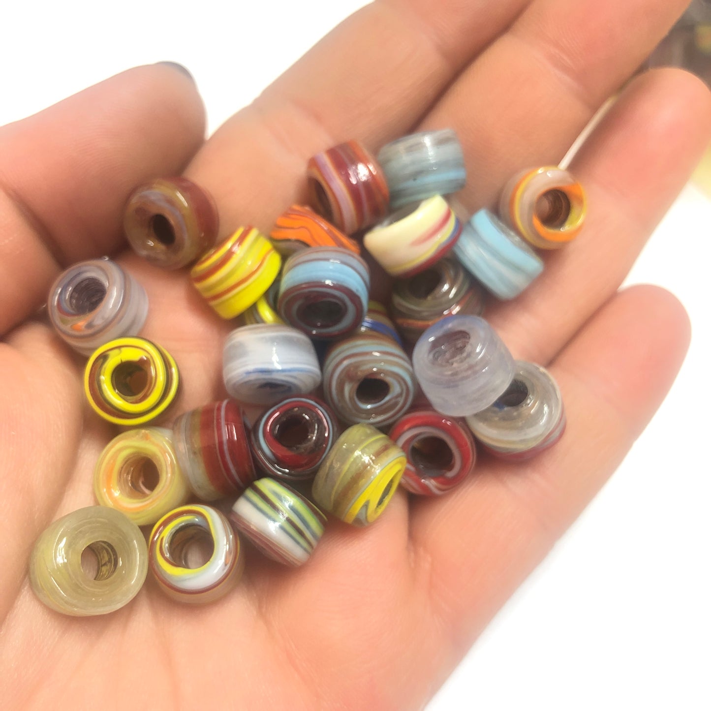 12mm Rondel  Cam Boncuk