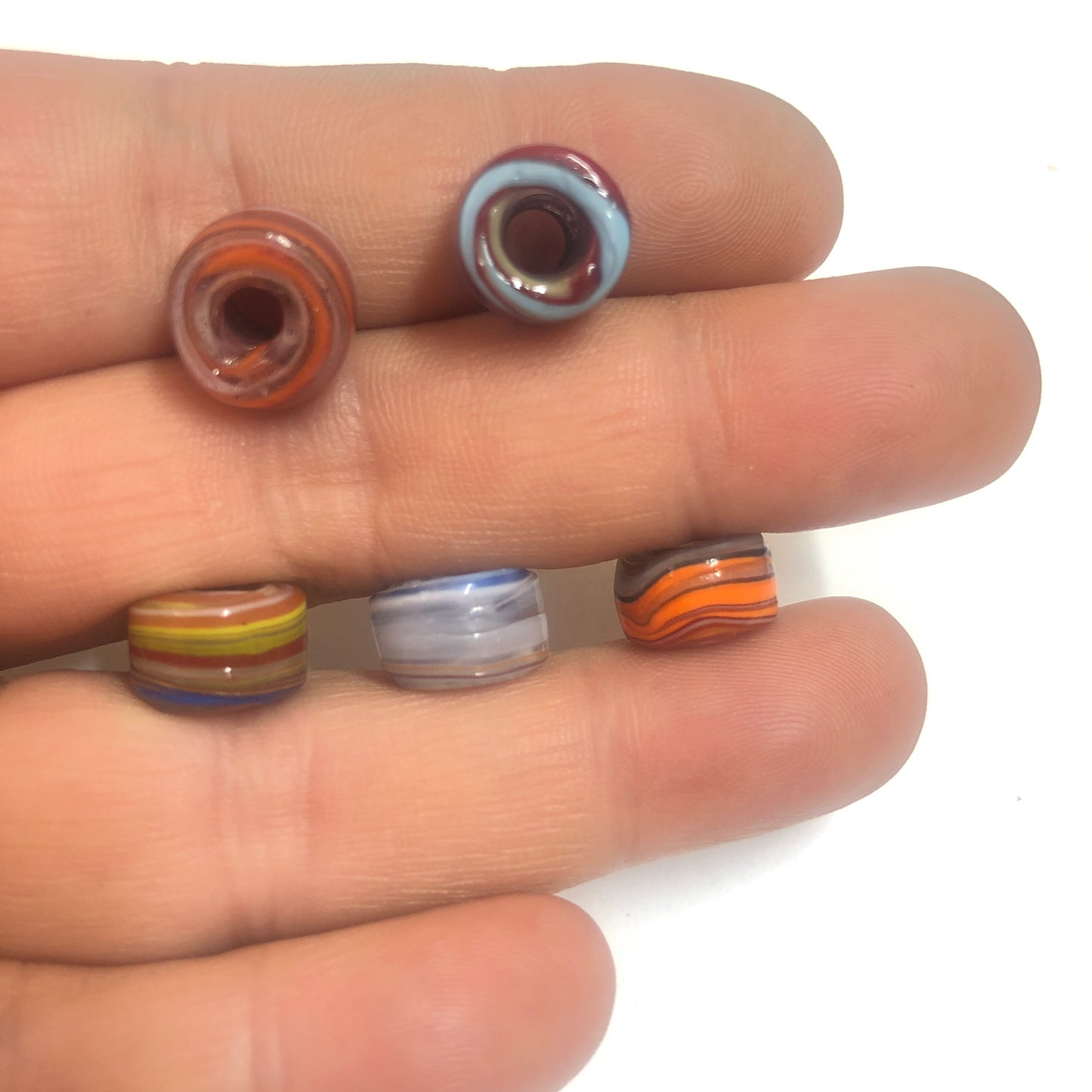 12mm Rondel  Cam Boncuk