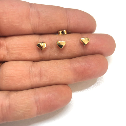 Gold Plated 5mm Mini Heart Spacer