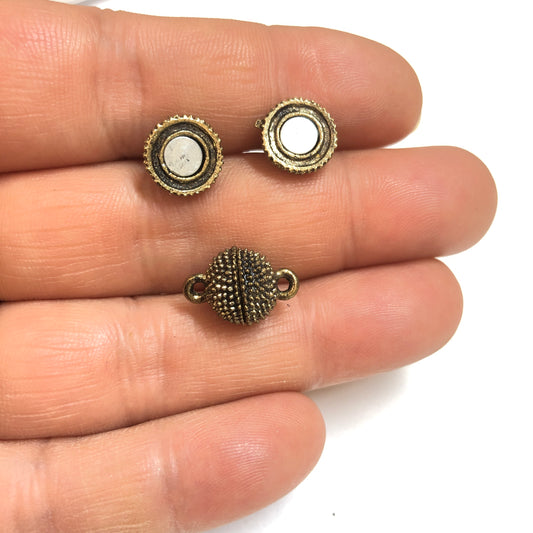 Top Mıknatıs Kapama-10mm -Antik Yeşil