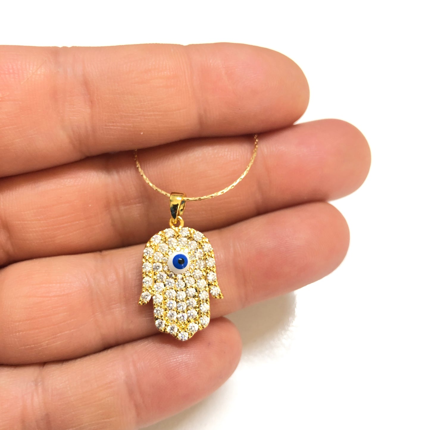 Gold Plated Enamel Strawberry Shaking Attachment - Neon Green