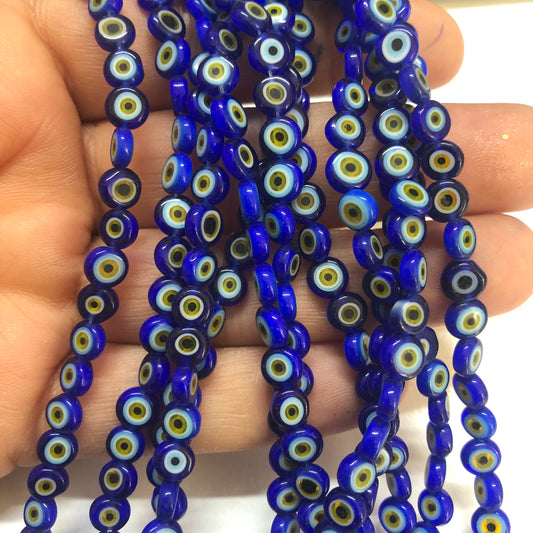 Evil Eye Beads Flat 6 mm -5