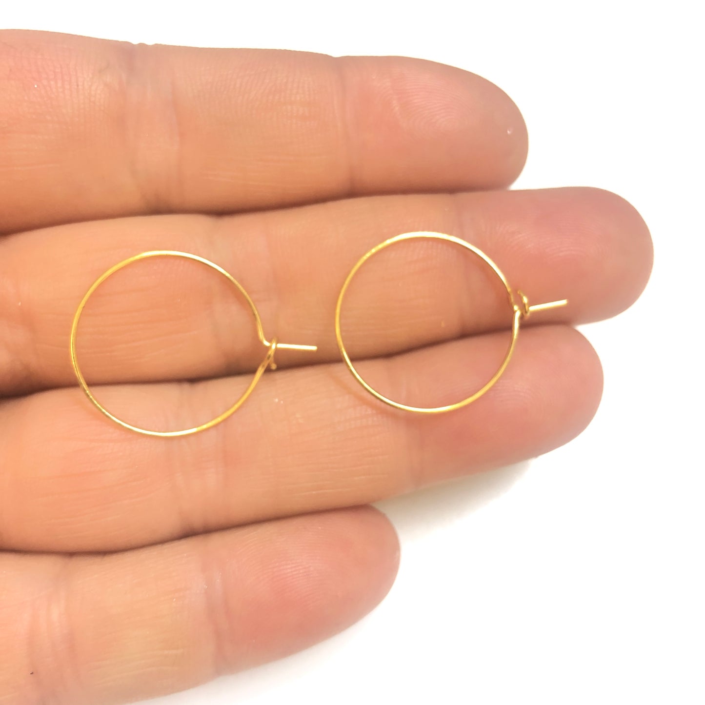 Sarı Çelik Halka  Küpe Aparatı 20mm