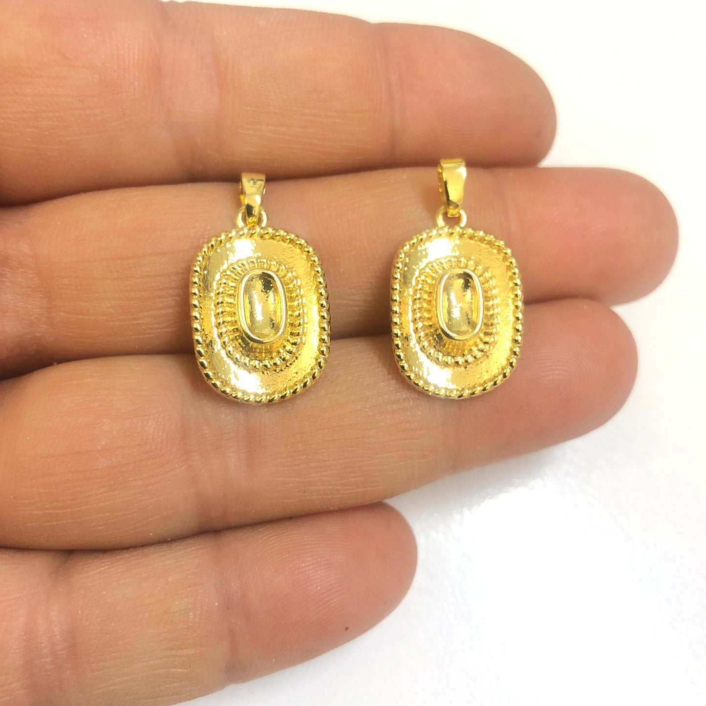 Altın Kaplama Zirkon Kovboy Şapkası