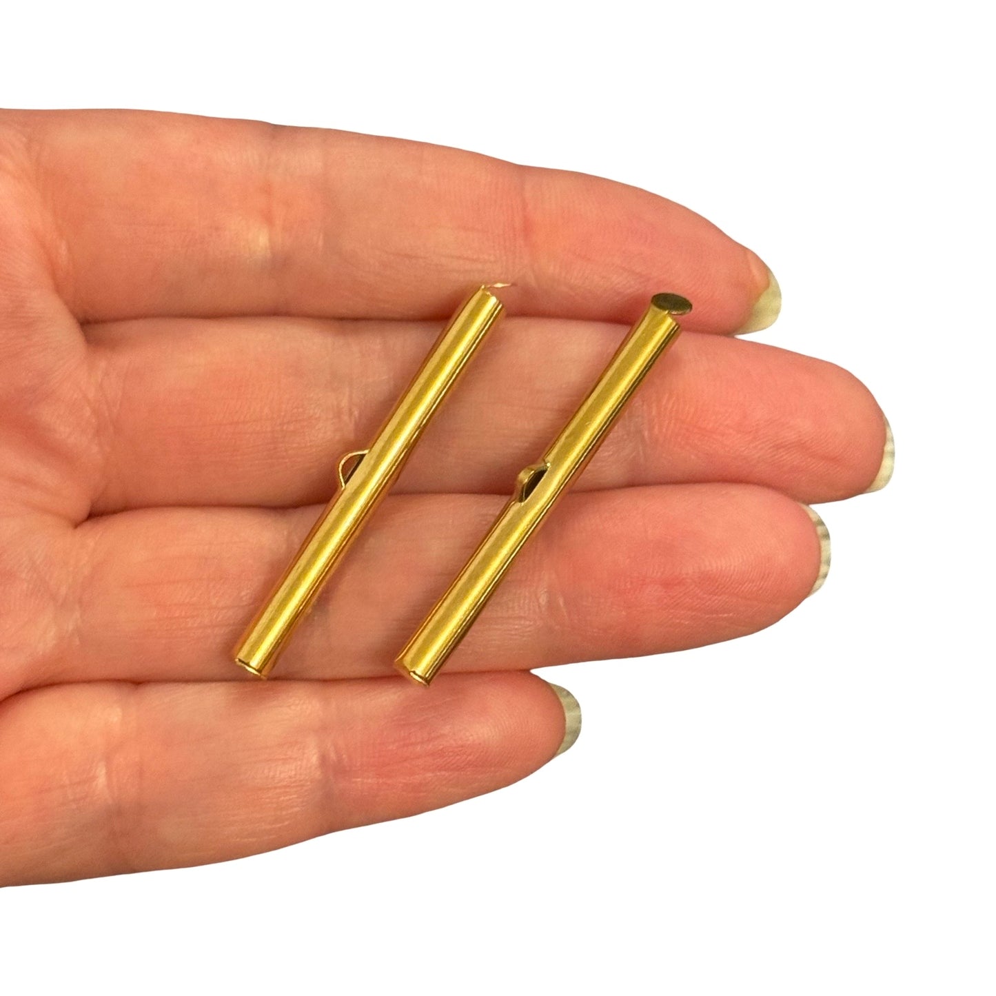 PVD Altın Kaplama Paslanmaz Çelik Korniş Kapama 40mm