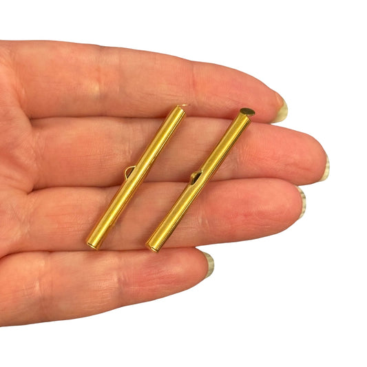 PVD Altın Kaplama Paslanmaz Çelik Korniş Kapama 40mm