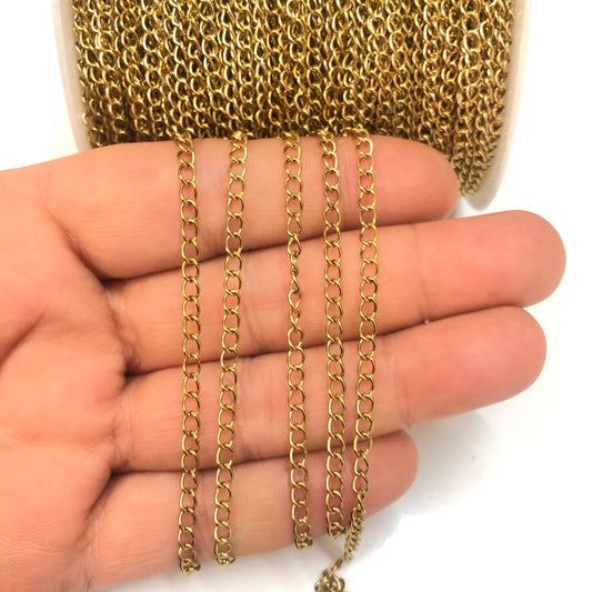 Sarı Çelik Ortaboy Uzatma Zinciri