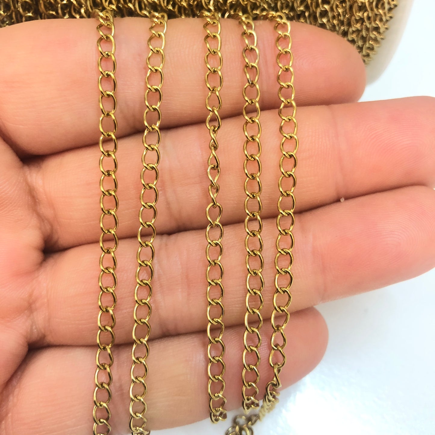 Sarı Çelik Ortaboy Uzatma Zinciri