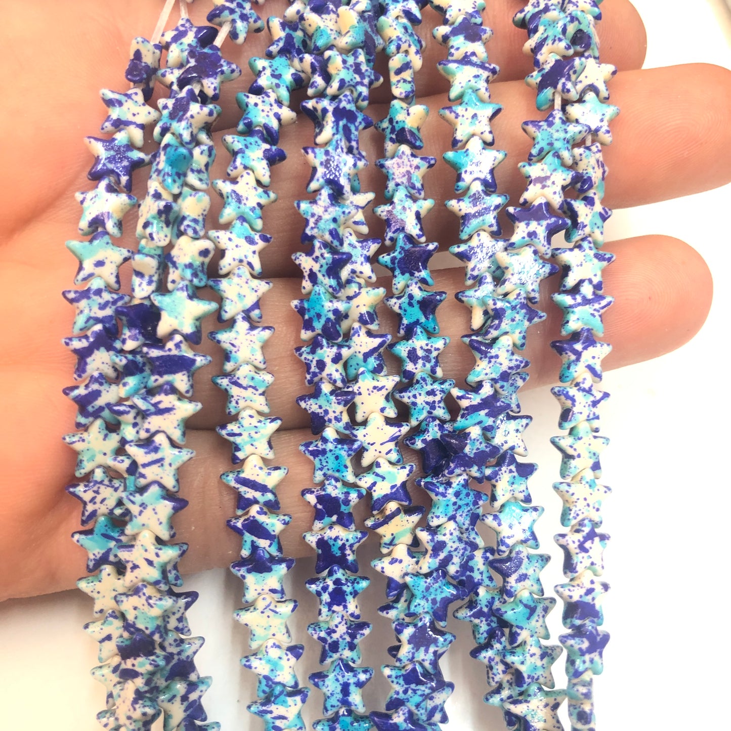 Turkuaz Havlit Yıldız-Lacivert & Mavi Mix