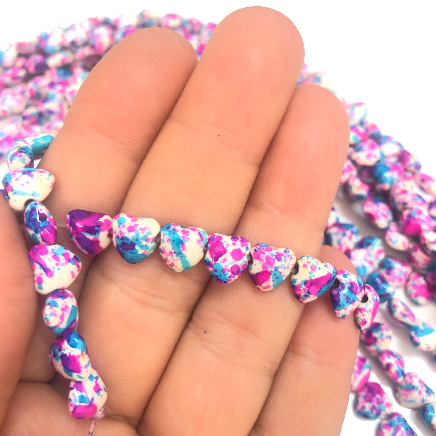 Turkuaz Havlit Kalp Yan Delikli- Mix