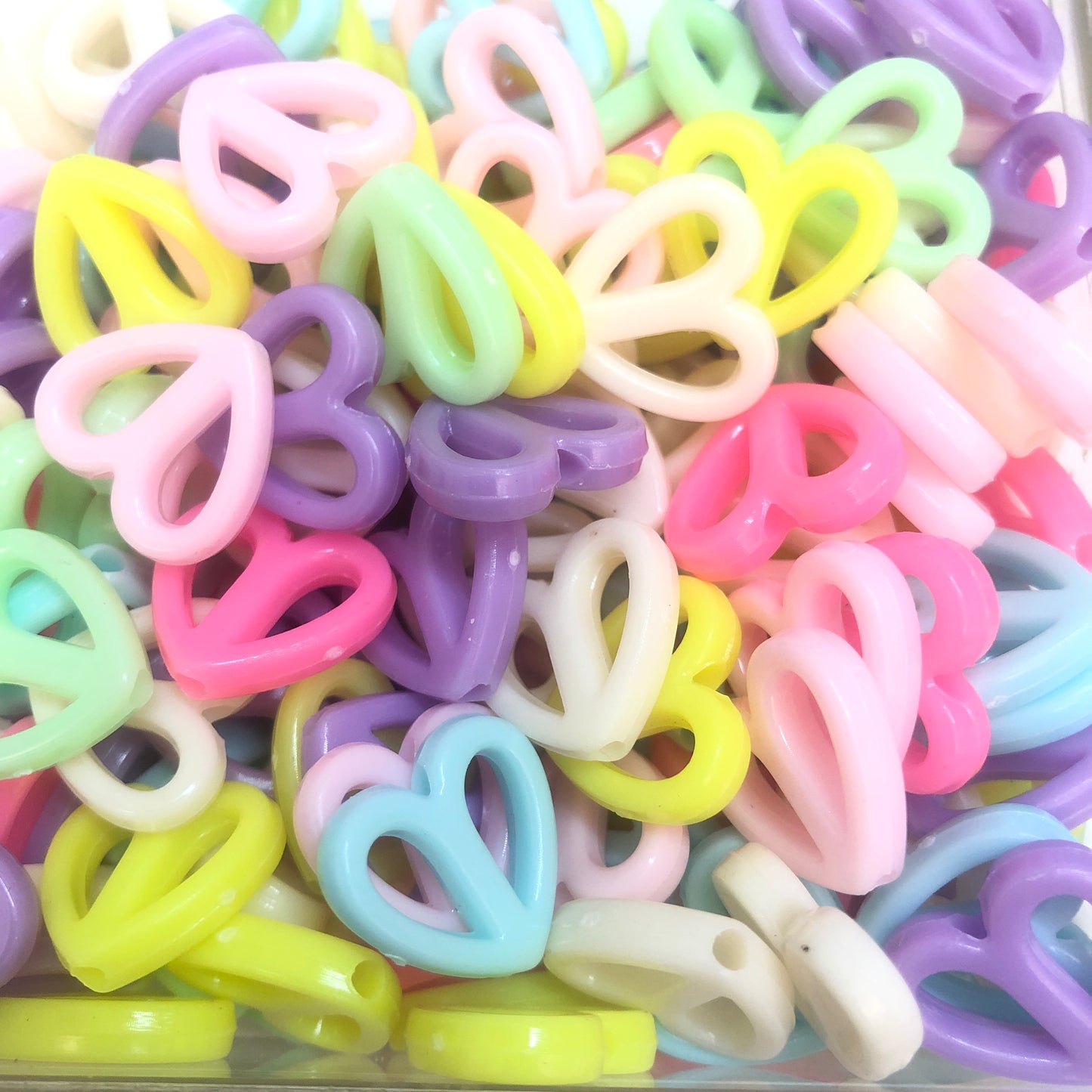 Akrilik Boncuk  Boş Kalp