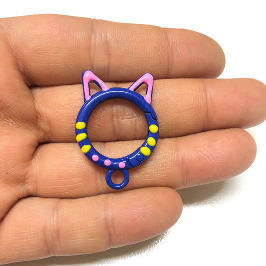 Mineli Kedi Anahtarlık Aparatı -2 - Saks Mavi