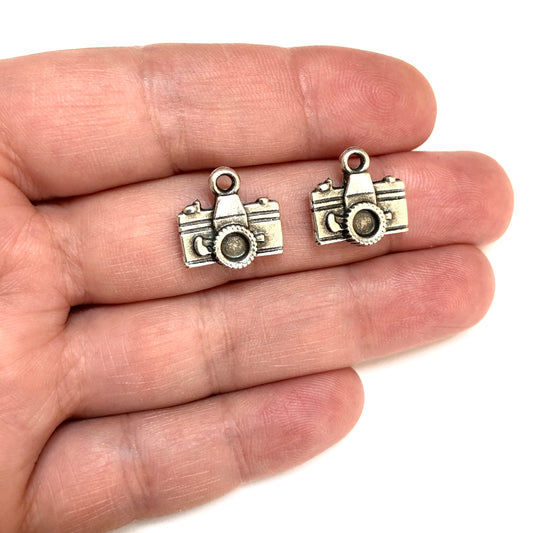 Antik Gümüş Kaplama Fotoğraf Makinası