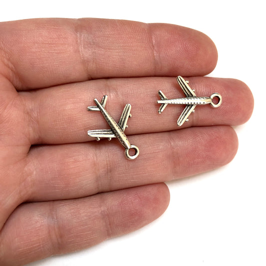 Antik Gümüş Kaplama Uçak