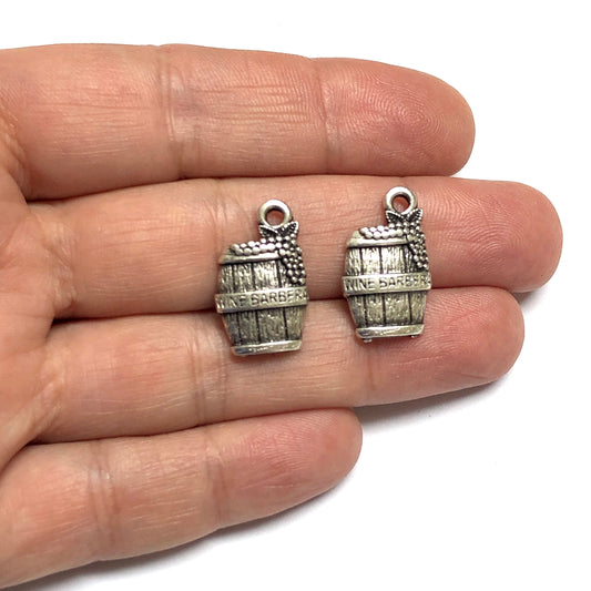 Antik Gümüş Kaplama Fıçı