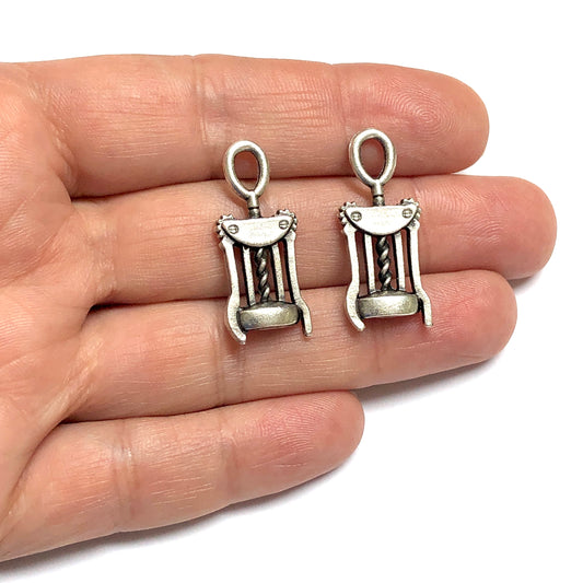 Antik Gümüş Kaplama Büyük Tirbuşon