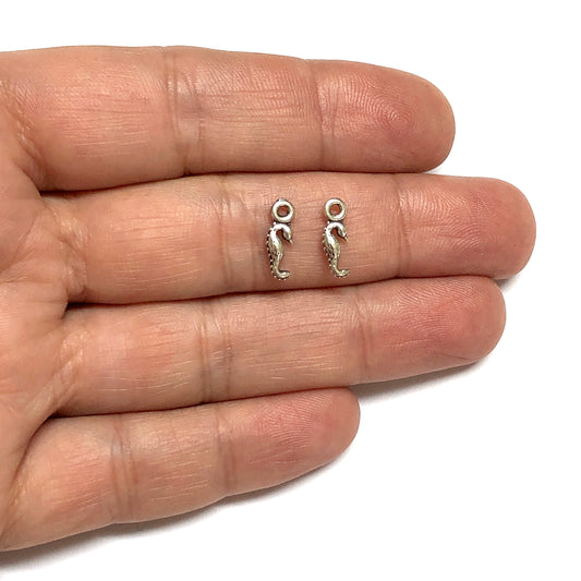 Antik Gümüş Kaplama Deniz Atı (Küçük)