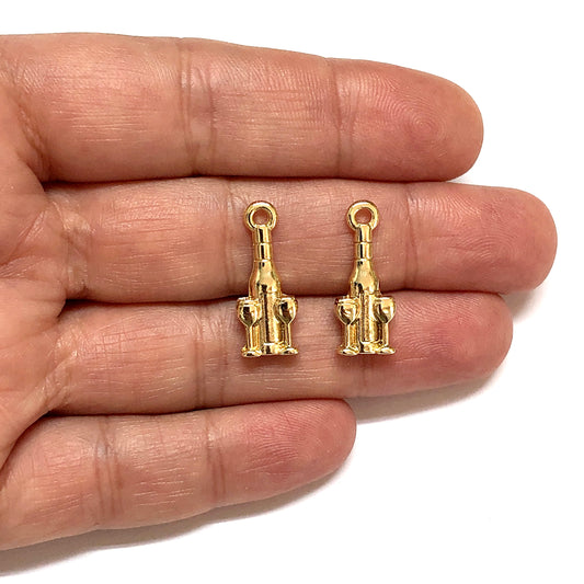 Altın Kaplama Kadeh ve Şişe