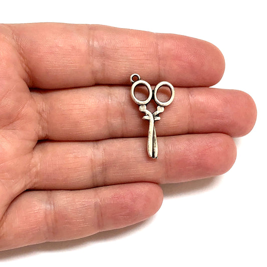 Antik Gümüş Kaplama Makas - 1