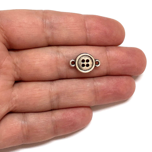 Antik Gümüş Kaplama Düğme Bieklik
