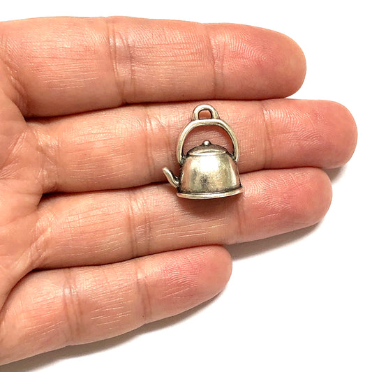 Antik Gümüş Kaplama Çaydanlık - 8