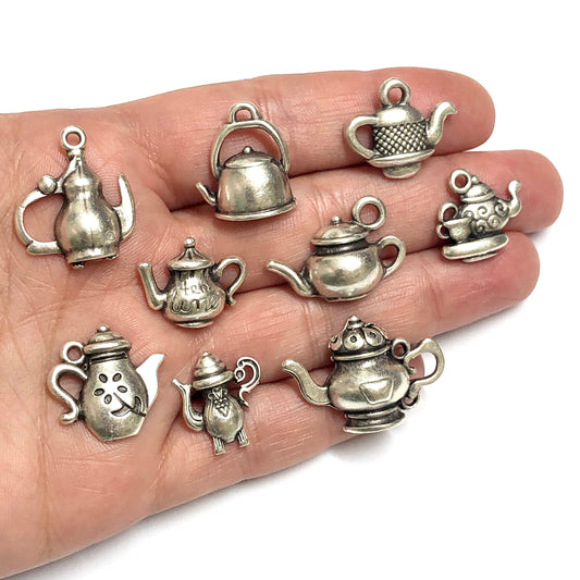 Antik Gümüş Kaplama Çay Saati Kolleksiyonu