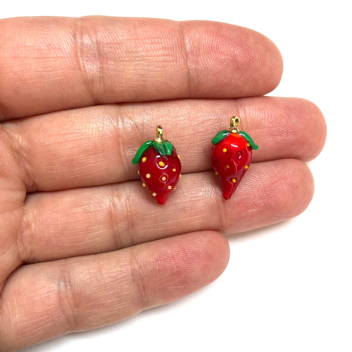 Erdbeere aus Muranoglas