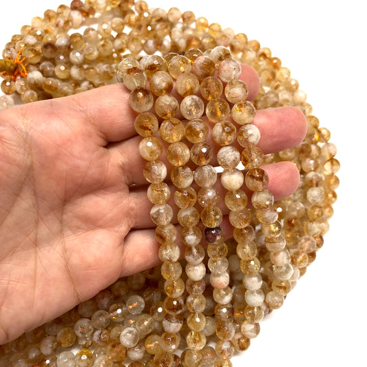 8mm Faset Kesim Sitrin (A Kalite)